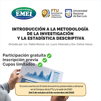 La FTU dictará un curso-taller sobre Metodología de Investigación para docentes de la Región IV