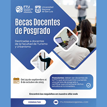 Convocatoria 2025 a Becas Docentes de Posgrado