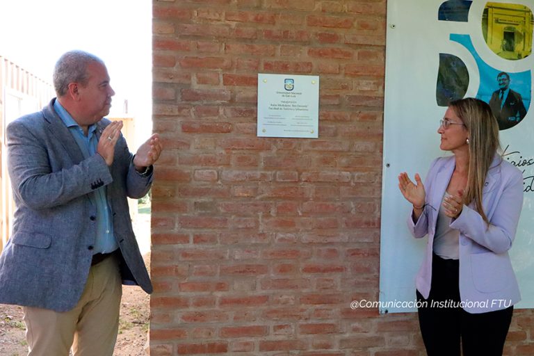 Se inauguraron las Aulas Modulares y el Box docente en la Facultad de Turismo y Urbanismo