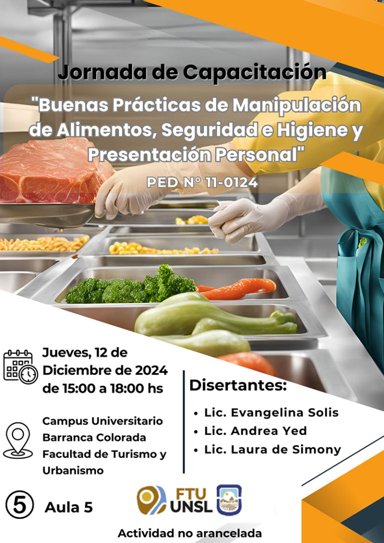 Se dará en la FTU una capacitación para el sector gastronómico-hotelero