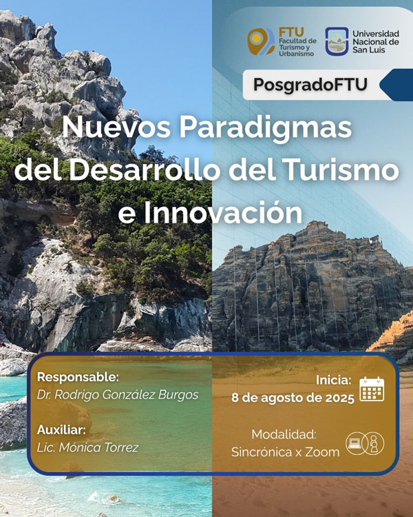 Curso de Posgrado “Nuevos Paradigmas del Desarrollo del Turismo e Innovación”