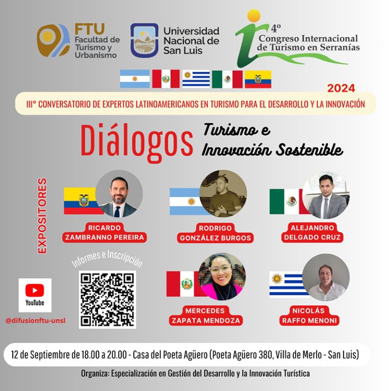 III Conversatorio Latinoamericano de Expertos en Turismo. Diálogos: Turismo e Innovación Sostenible