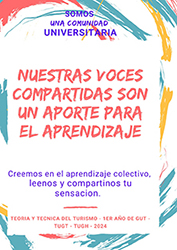 Estudiantes realizan trabajo práctico sobre repercusiones del turismo