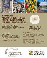 Primer Taller de Marketing para Emprendedores de Turismo Rural en Balcarce