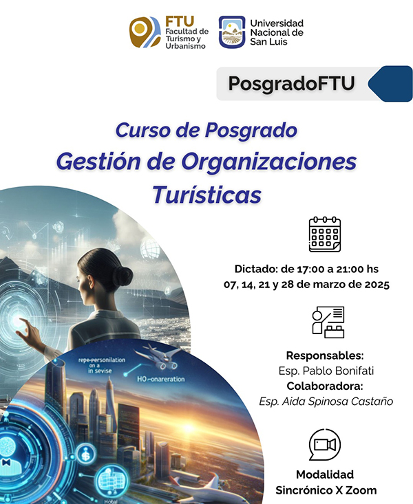 Curso de Posgrado “Gestión de Organizaciones Turísticas” 