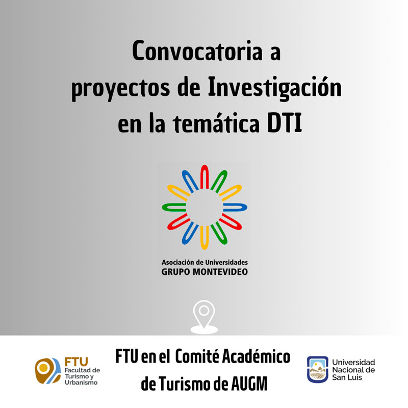 Convocatoria a Proyectos de Investigación en la temática Destinos Turísticos Inteligentes
