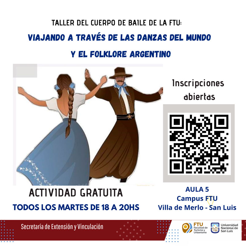 En la FTU continúa el Taller “Viajando a través de las danzas del mundo y el folklore argentino” 