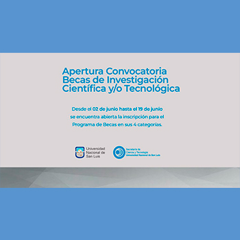 Convocatoria a Becas de Investigación Científica y Tecnológica