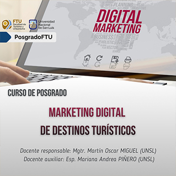 La FTU dará el Curso de Posgrado “Marketing Digital de Destinos Turísticos”