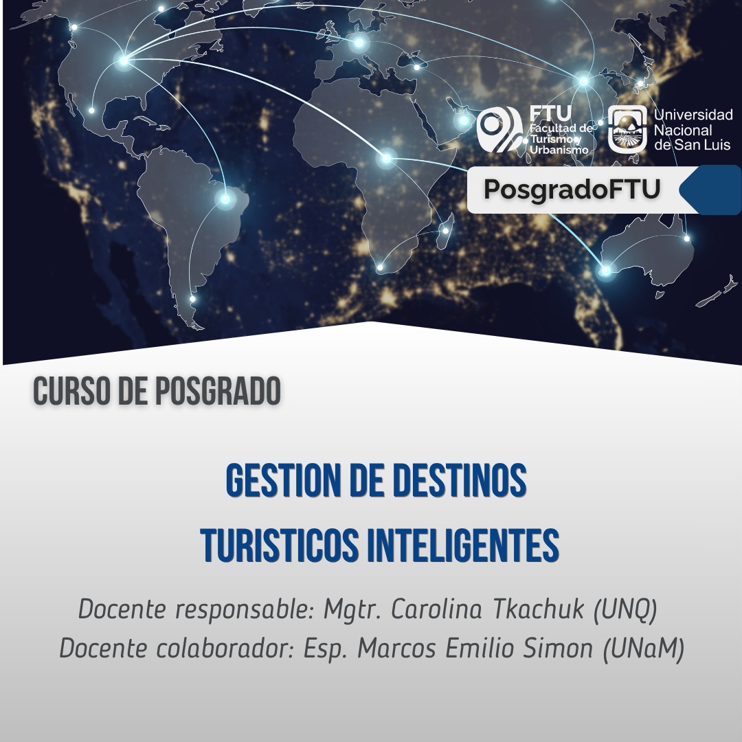 Posgrado “Gestión de Destinos Turísticos Inteligentes”