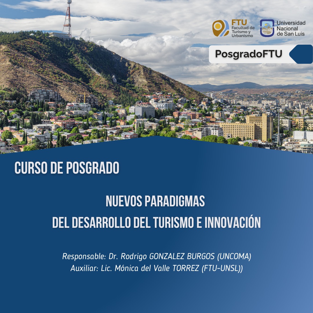 Curso de posgrado “Nuevos Paradigmas del Desarrollo del Turismo e Innovación” – Inicia 7 de agosto